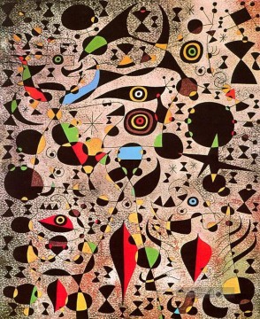 Joan Miró Werke - Frau umringt von der Flucht eines Vogels Joan Miró